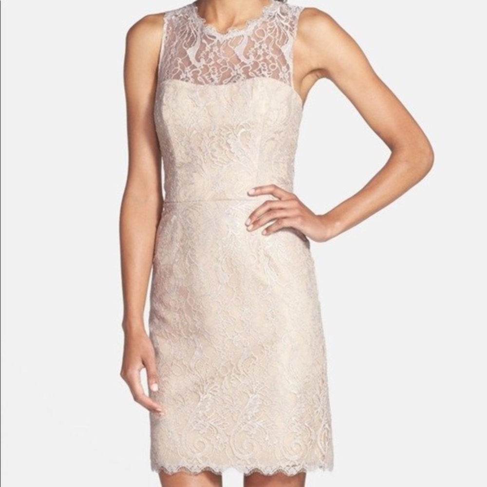 Jim Hjelm Occassions Lace Sheath Dress